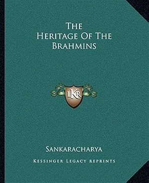 Immagine del venditore per The Heritage of the Brahmins venduto da GreatBookPrices