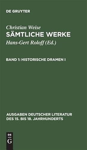 Seller image for Historische Dramen -Language: german for sale by GreatBookPrices