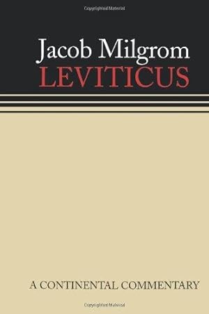 Bild des Verk�ufers f�r Leviticus: A Book of Ritual and Ethics: Continental Commentaries zum Verkauf von WeBuyBooks
