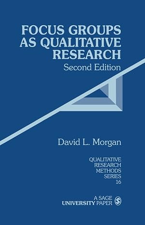 Seller image for Focus Groups as Qualitative Research, Second Edition (Qualitative Research Methods Series 16) for sale by Zoom Books Company