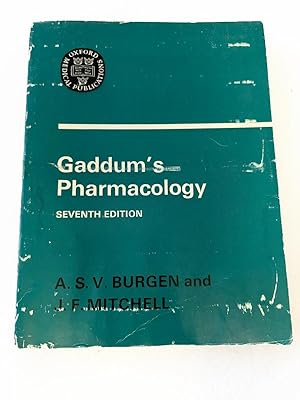 Seller image for 1972 PB Gaddum's pharmacology (Oxford medical publications) by Gaddum, J. H for sale by Miki Store