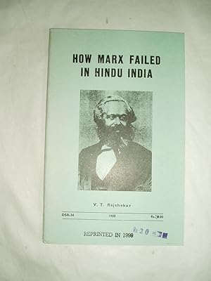 Imagen del vendedor de How Marx Failed in Hindu India a la venta por Expatriate Bookshop of Denmark