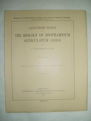 Contributions to the Biology of Zoothamnium Geniculatum Ayrton