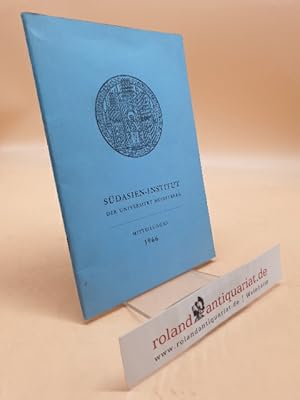 Seller image for S�dasien-Institut der Universit�t Heidelberg: Mitteilungen 1966. for sale by Roland Antiquariat UG haftungsbeschr�nkt