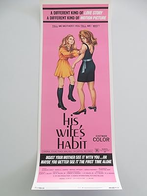 Immagine del venditore per His Wife's Habit US Insert Poster Georgine Darcy Marcus J. Grapes 1971 venduto da Rendezvous Cinema