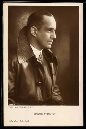 Seller image for Ansichtskarte Schauspieler Bruno Kastner im Profil for sale by Bartko-Reher