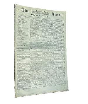Imagen del vendedor de The Times Weekly Edition, No 1068, 1897, Friday June 18th. Newspaper. a la venta por Tony Hutchinson