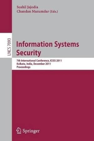 Imagen del vendedor de Information Systems Security a la venta por Rarewaves.com USA