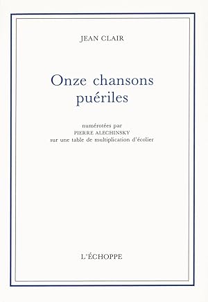 Seller image for Onze chansons pu�riles for sale by Galerie Bordas