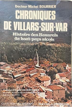 Immagine del venditore per Chroniques de villars sur var venduto da Maison Vallon Librairie