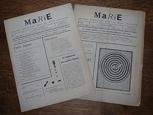 Bild des Verk�ufers f�r Marie. Journal bimensuel pour la belle jeunesse. N�1 et n�2-3. zum Verkauf von Librairie L'Abac / Gimmic SRL