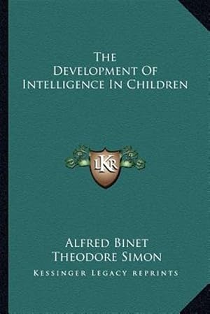 Imagen del vendedor de The Development of Intelligence in Children a la venta por GreatBookPricesUK