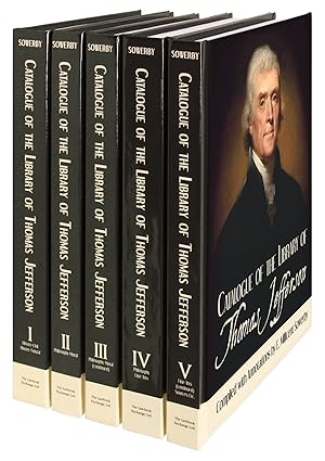 Catalogue of the Library of Thomas Jefferson. 5 Volumes. Complete set