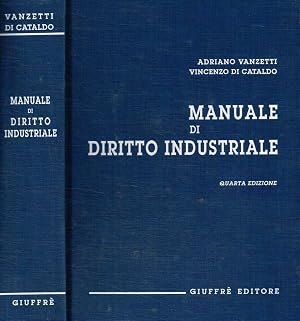 Imagen del vendedor de Manuale di diritto industriale a la venta por Biblioteca di Babele