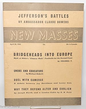 Imagen del vendedor de New Masses, April 20, 1943, vol. 47, no. 3 a la venta por Bolerium Books Inc.