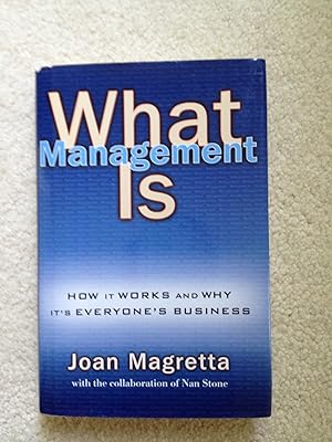 Immagine del venditore per What Management Is (How It Works and Why It's Everyone's Business) venduto da Greenworld Books