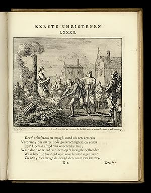 Seller image for JAN LUIKENS KUNSTTAFEREELEN DER EERSTE CHRISTENEN, in Dichtmaat verklaard door PIETER LANGENDYK Verrykt met Byschriften onder de Prentverbeeldingen door CLAAS BRUIN. for sale by Librairie L'amour qui bouquine