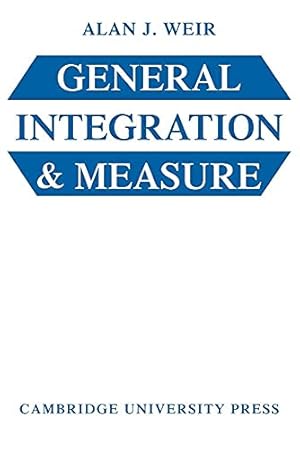 Bild des Verk�ufers f�r General Integration and Measure zum Verkauf von WeBuyBooks