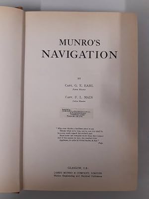 Immagine del venditore per Munro's Navigation 4th Edition venduto da Optimon Books