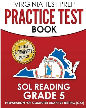 Seller image for VIRGINIA TEST PREP Practice Test Book SOL Reading Grade 5: Preparation for Computer Adaptive Testing (CAT) for sale by Goodwill of Central and Coastal Virginia