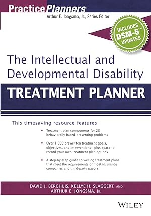 Bild des Verk�ufers f�r The Intellectual and Developmental Disability Treatment Planner, with DSM 5 Updates (PracticePlanners) zum Verkauf von Goodwill of Central and Coastal Virginia
