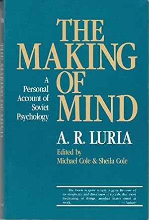 Imagen del vendedor de The Making of Mind : A Personal Account of Soviet Psychology a la venta por Zoom Books East