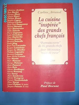 Image du vendeur pour LA CUISINE"INSPIREE"DES GRANDS CHEFS FRANCAIS mis en vente par Bibliofolie