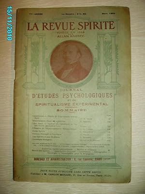 Seller image for LA REVUE SPIRITE,71e ANNEE,JUIN 1928. for sale by Bibliofolie