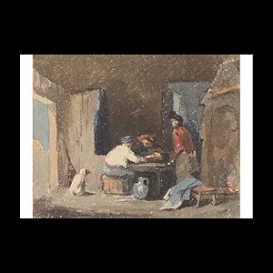 Bild des Verk�ufers f�r Figures at a Table Inside a Cottage, A5 zum Verkauf von Contentum