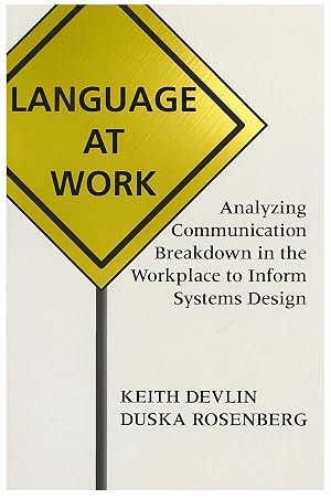 Image du vendeur pour 1996 PB Language at Work: Analyzing Communication Breakdown in the Workplace to Inform Systems Design (Volume 66) (Lecture Notes) mis en vente par Miki Store