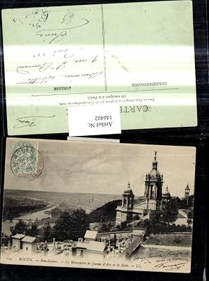 Seller image for 146402,Rouen Bon Secours Le Monument de Jeanne d Arc et la Seine Kirche Denkmal Johanna v. Orleans for sale by Versandhandel Lehenbauer