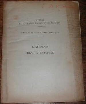 Seller image for Rglements des universits. for sale by alphabets