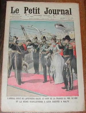 Supplément illustré: L'amiral Boue de Lapeyere salué au nom de la France ll. mm. le roi et la rei...