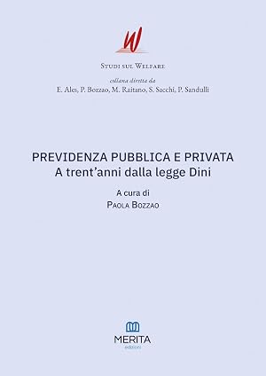 Immagine del venditore per Previdenza pubblica e privata. A trent'anni dalla legge Dini venduto da Rarewaves.com USA