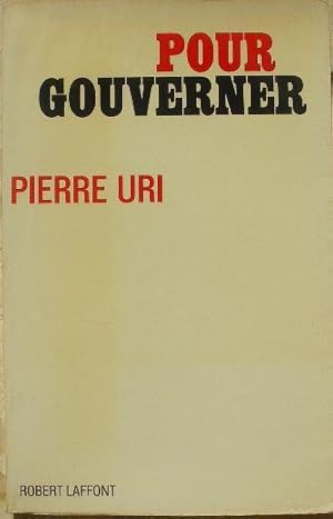 Seller image for Pour gouverner. for sale by Librairie les mains dans les poches