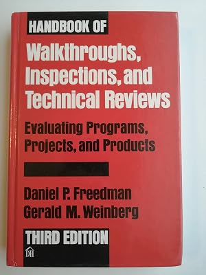 Immagine del venditore per Handbook of Walkthroughs, Inspections, and Technical Reviews: Evaluating Programs, Projects, and Products venduto da Greenworld Books