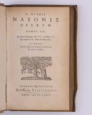 Seller image for P. Ovidii Nasonis Operum Tomus III? for sale by Fold the Corner Books