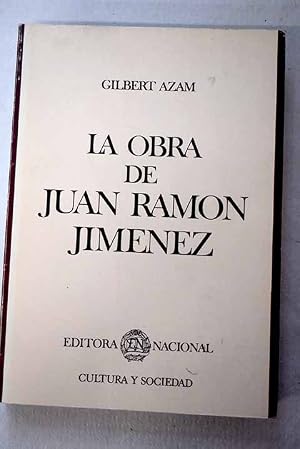 Seller image for La obra de Juan Ram�n Jim�nez for sale by Alcan� Libros