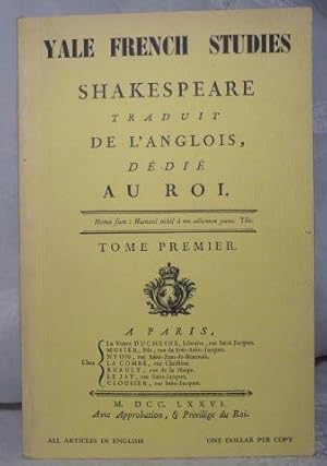 Seller image for Yale French Studies. Volume 33. Shakespeare in France for sale by Benson's Antiquarian Books