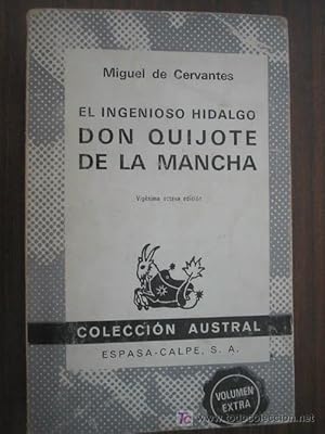Seller image for EL INGENIOSO HIDALGO DON QUIJOTE DE LA MANCHA for sale by Librera Maestro Gozalbo
