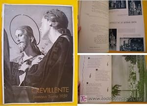 CREVILLENTE. Folleto Exaltación de la Semana Santa Crevillentina. 1959