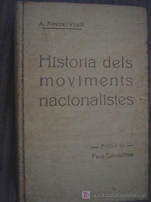 HISTORIA DELS MOVIMENTS NACIONALISTES (3 volúmenes)