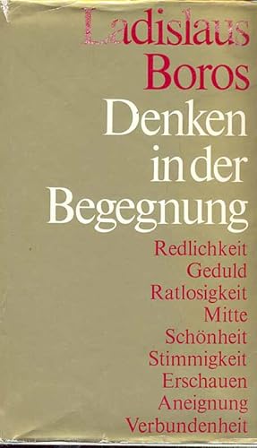 Seller image for Denken in der Begegnung for sale by Online-Buchversand  Die Eule