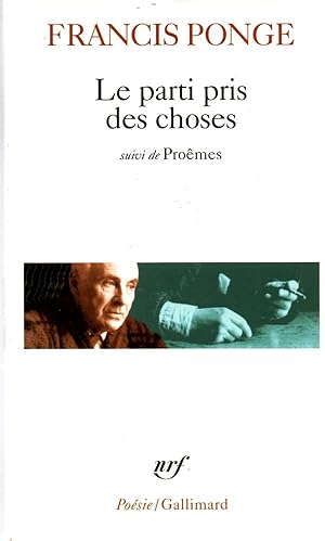 Imagen del vendedor de Le Parti Pris Des Choses a la venta por Book Booth