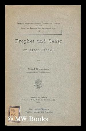 Immagine del venditore per Prophet Und Seher Im Alten Israel venduto da MW Books Ltd.