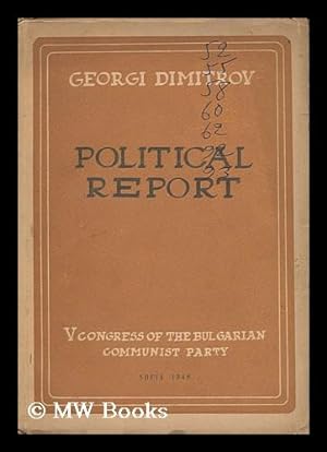 Seller image for Political Report Deliered [Sic] to the V Congress of the Bulgarian Communist Party for sale by MW Books Ltd.