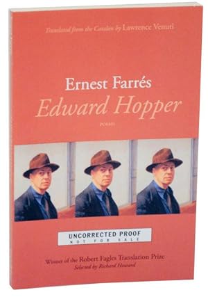 Bild des Verkufers fr Edward Hopper (Uncorrected Proof) zum Verkauf von Jeff Hirsch Books, ABAA