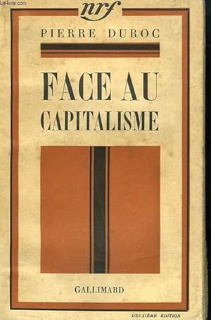 Seller image for FACE AU CAPITALISME. for sale by Le-Livre