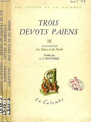 Bild des Verkufers fr TROIS DEVOTS PAIENS, 3 TOMES zum Verkauf von Le-Livre