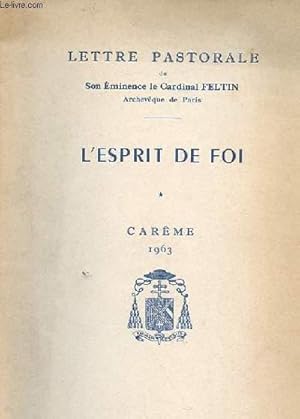 Seller image for L'ESPRIT DE FOI for sale by Le-Livre